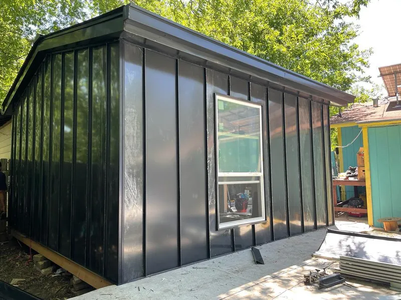 Black standing seam metal wall panels for Metal Roof Installation in Colonial Heights